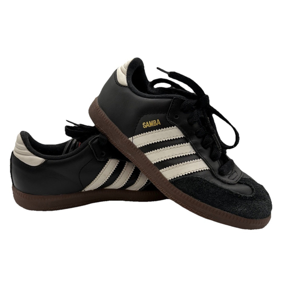 Adidas Samba OG Black Sneakers Kids Size 1.5 - Picture 2 of 9